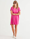 Maxine T Shirt Dress - Azalea