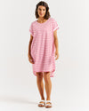 Maxine T-Shirt Dress - Cherry Blossom Stripe