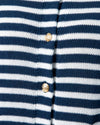Navy Cardigan - Navy/White Stripe
