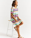 Nyree Dress - Rainbow Stripe