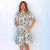 Ellie Tiered Midi Dress - Tropical Luxe