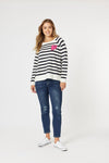 Love Me Knit - Navy + White
