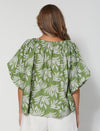 Santorini Blouse Palm Olive