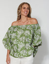 Santorini Blouse Palm Olive