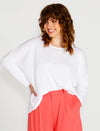 Shiv Batwing Knit - White