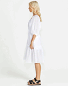Ruby Tiered Midi Dress - White