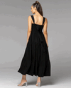 Heart & Soul Tiered Maxi Dress - Black