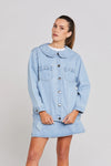 Bowtique stone wash denim Shacket