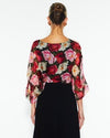 Sunlight and Shadow Silk Top - Oscar Floral