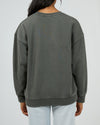 Vital Washed Oversized Crew - Charcoal