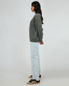 Vital Washed Oversized Crew - Charcoal