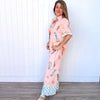 Kirra Wide Leg Pants - Cut Pineapple Print