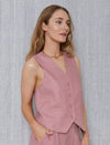 Wynona Waistcoat - Rose