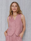 Wynona Waistcoat - Rose