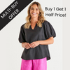 Alba Blouse - Coal