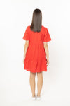Victoria Mini Dress - Strawberry Linen