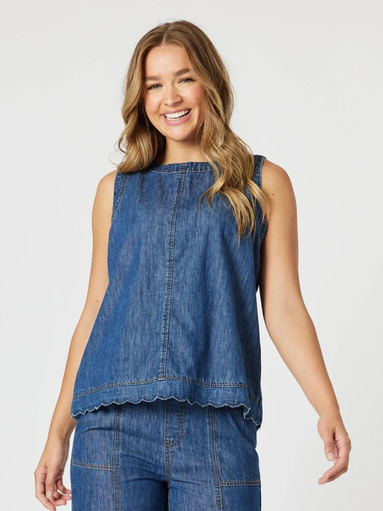 Charli Reversible Button Up Denim Vest - Denim– Oh So Pretty NZ